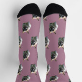 Französische Bulldogge Supergirl  Socken Sokken (Top)