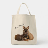 Französische Bulldogge Tasche Tote Bag (Achterkant)