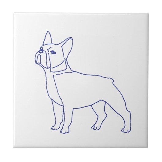 Französische Bulldogge Tegeltje (Voorkant)