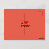 Französische Bulldogge thanks French Bulldog  Briefkaart (Achterkant)