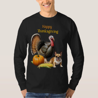 Französische Bulldogge Thanksgiving French Bulldog T-shirt