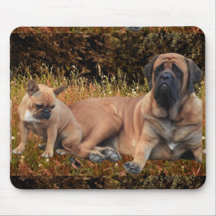 Französische Bulldogge und Mastff mousepad Muismat