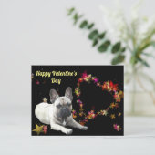 Französische Bulldogge Valentinstag French Bulldog Briefkaart (Staand voorkant)