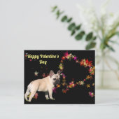 Französische Bulldogge Valentinstag French Bulldog Briefkaart (Staand voorkant)