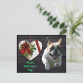 Französische Bulldogge Valentinstag French Bulldog Briefkaart (Staand voorkant)
