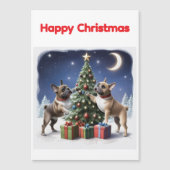 Französische Bulldogge Weihnachtsbaum Bulldog (Voorkant)