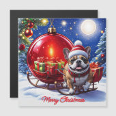 Französische Bulldogge Weihnachtskugel Weihnachten (Voorkant / Achterkant)
