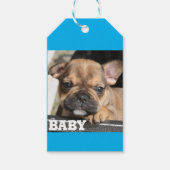 Französische Bulldogge Welpe Cadeaulabel (Voorkant)