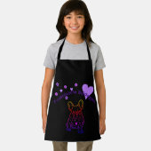 Französische Bulldogge Welpe Herz French Bulldog Schort (Insitu)