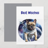 Französische Bulldogge Weltraum French Bulldog (Voorkant / Achterkant)