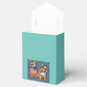 Französische Bulldogge zwei Freunde French Bulldog Bedankdoosjes (Geopend)