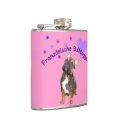 Französische Bulldoggen Flachmann Heupfles (Rechts)