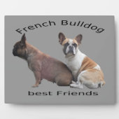Französische Bulldoggen Fotoplatte Fotoplaat (Voorkant)