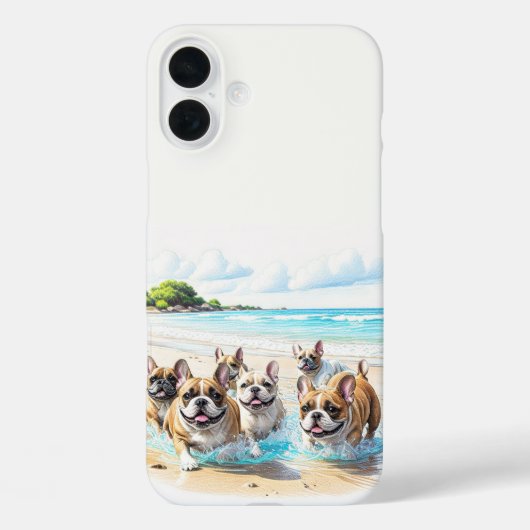 Französische Bulldoggen French Bulldog Rudel Case-Mate iPhone Case (Achterkant)