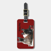 Französische Bulldoggen Freunde Bagagelabel (Voorkant verticaal)