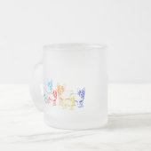 Französische Bulldoggen Geschenke Matglas Koffiemok (Voorkant links)
