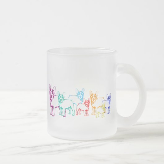 Französische Bulldoggen Geschenke Matglas Koffiemok (Rechts)