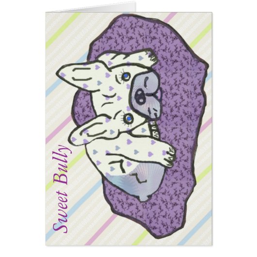 Französische Bulldoggen Grusskarte (Voorkant)