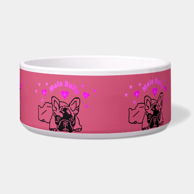 Französische Bulldoggen Hundenapf Napf Voerbakje (Voorkant)