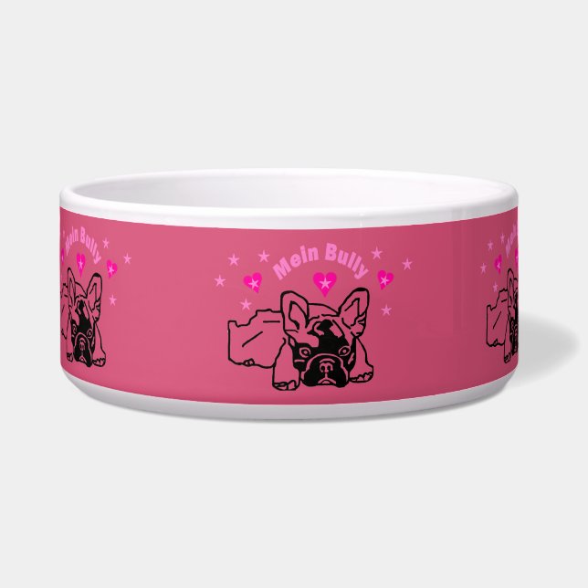 Französische Bulldoggen Hundenapf Napf Voerbakje (Voorkant)