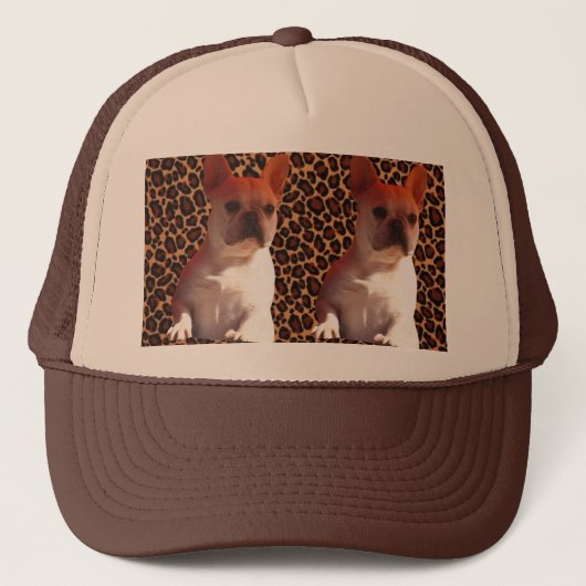 Französische Bulldoggen Kappe Trucker Pet (Voorkant)