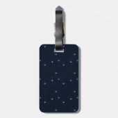 Französische Bulldoggen Kofferanhänger mit Leder Bagagelabel (Achterkant verticaal)