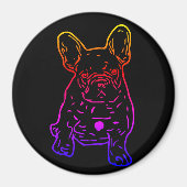 Französische Bulldoggen Magnet (Voorkant)