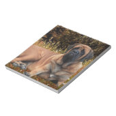 Französische Bulldoggen Mastiff Notizblock Notitieblok (Linkerzijde)