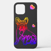 Französische Bulldoggen mit Herz French Bulldog Case-Mate iPhone Case (Achterkant)