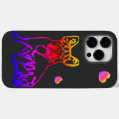 Französische Bulldoggen mit Herz French Bulldog Case-Mate iPhone Case (Achterkant (horizontaal))