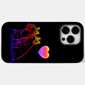 Französische Bulldoggen mit Herz French Bulldog Case-Mate iPhone Case (Achterkant (horizontaal))