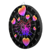 Französische Bulldoggen mit Herz French Bulldog Dartbord (Voorkant Rechts)