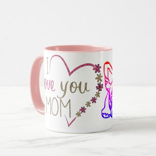 Französische Bulldoggen Mok (Voorkant links)