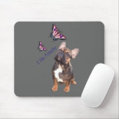 Französische Bulldoggen Mousepad Muismat (Met muis)