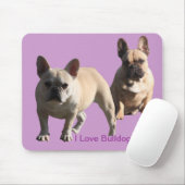 Französische Bulldoggen Mousepad Muismat (Met muis)