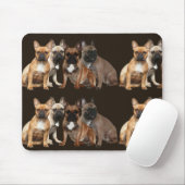 Französische Bulldoggen Mousepad Muismat (Met muis)