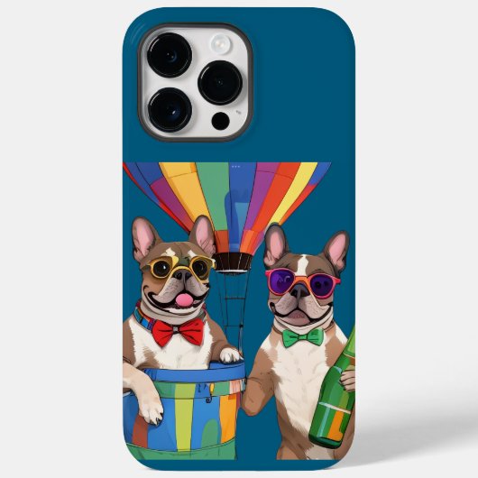 Französische Bulldoggen Neujahr French Bulldog Case-Mate iPhone Case (Achterkant)