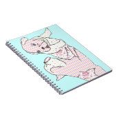 Französische Bulldoggen Notizbuch Notitieboek (Rechterzijde)