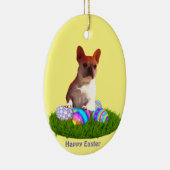Französische Bulldoggen Ostern French Bulldog Keramisch Ornament (Rechts)
