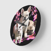 Französische Bulldoggen Schmetterling  Bulldog Ronde Klok (Hoek)