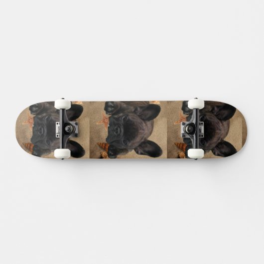 Französische Bulldoggen Skateboard (Horizontaal)