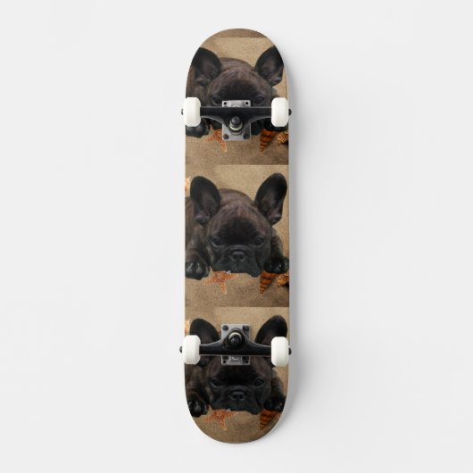 Französische Bulldoggen Skateboard (Voorkant)