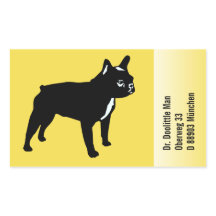 Französische Bulldoggen sticker met tekst