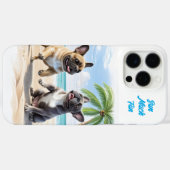Französische Bulldoggen Strand French Bulldog Case-Mate iPhone Case (Achterkant (horizontaal))
