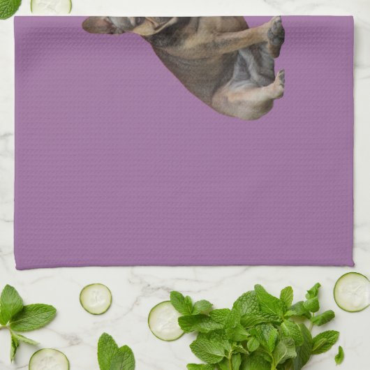 Französische Bulldoggen Theedoek (Gevouwen)