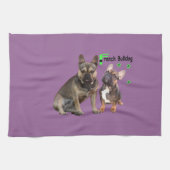 Französische Bulldoggen Theedoek (Horizontaal)