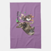 Französische Bulldoggen Theedoek (Verticaal)