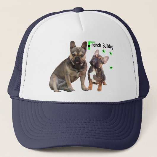 Französische Bulldoggen Trucker Pet (Voorkant)