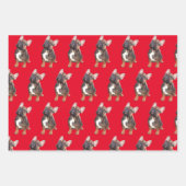 Französische Bulldoggen und Mastiff Geschenkpapier Inpakpapier Vel (Voorkant 3)