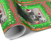 Französische Bulldoggen Weihnachten French Bulldog Cadeaupapier (Rol Hoek)